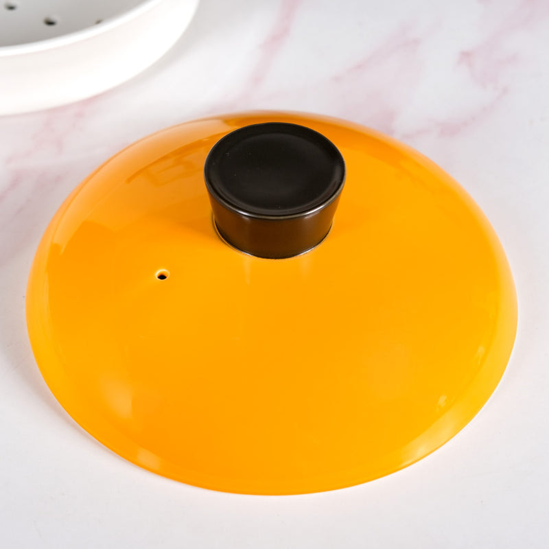 Japanese Style Ceramic Steamer Pot With Lid 4000ml