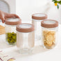 Minimal Jar With See Through Lid Set Of 4 Large 1200ml
