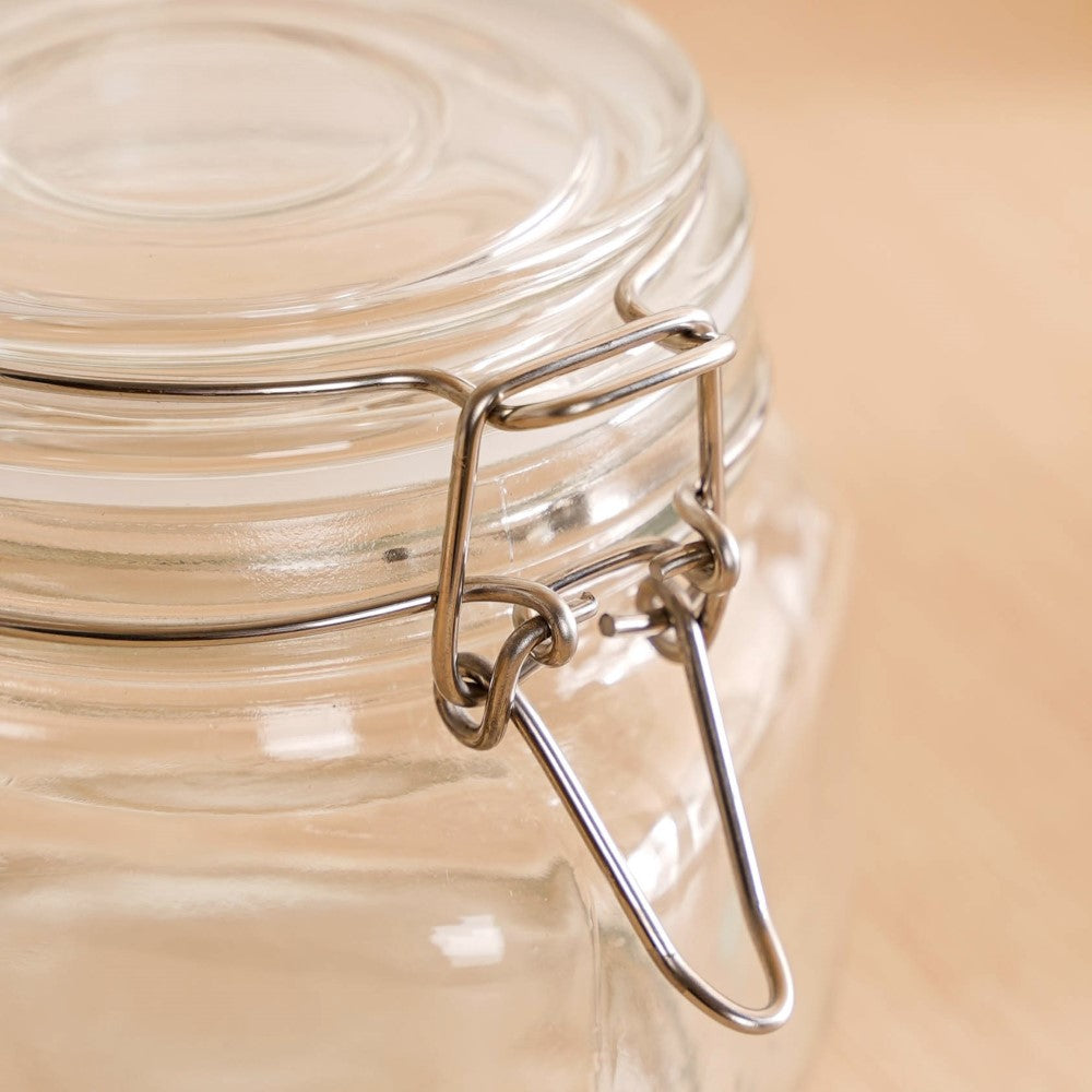 Kitchen Jars With Clip Lids Set Online- Small Glass Jars | Nestasia