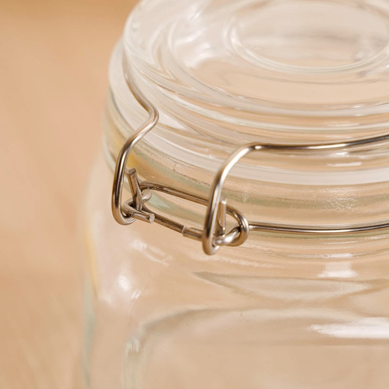 Kitchen Jars With Clip Lids Set Of 4 Small