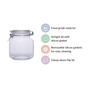 Kitchen Jars With Clip Lids Set Of 4 Medium