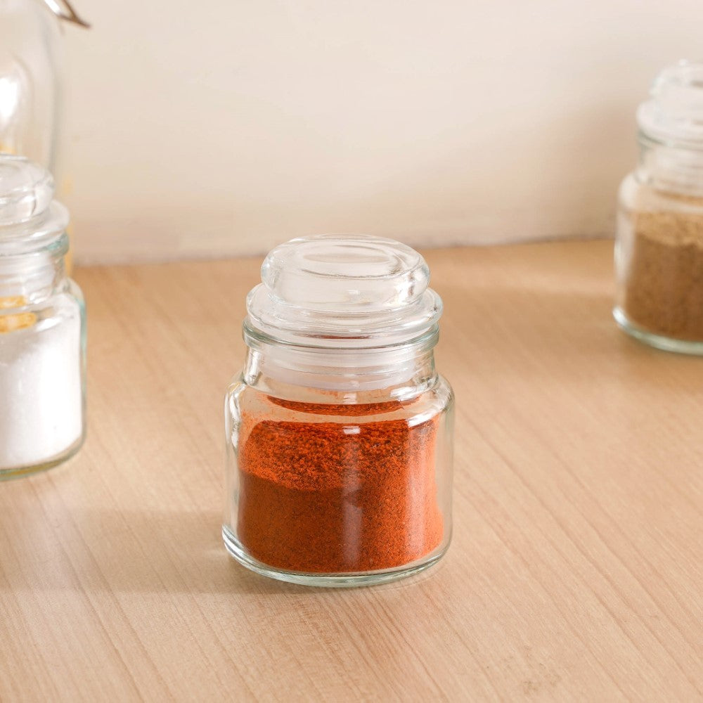 Airtight Mini Spice Jars Set Of 12 100ml Online - Premium Jar With Lid ...