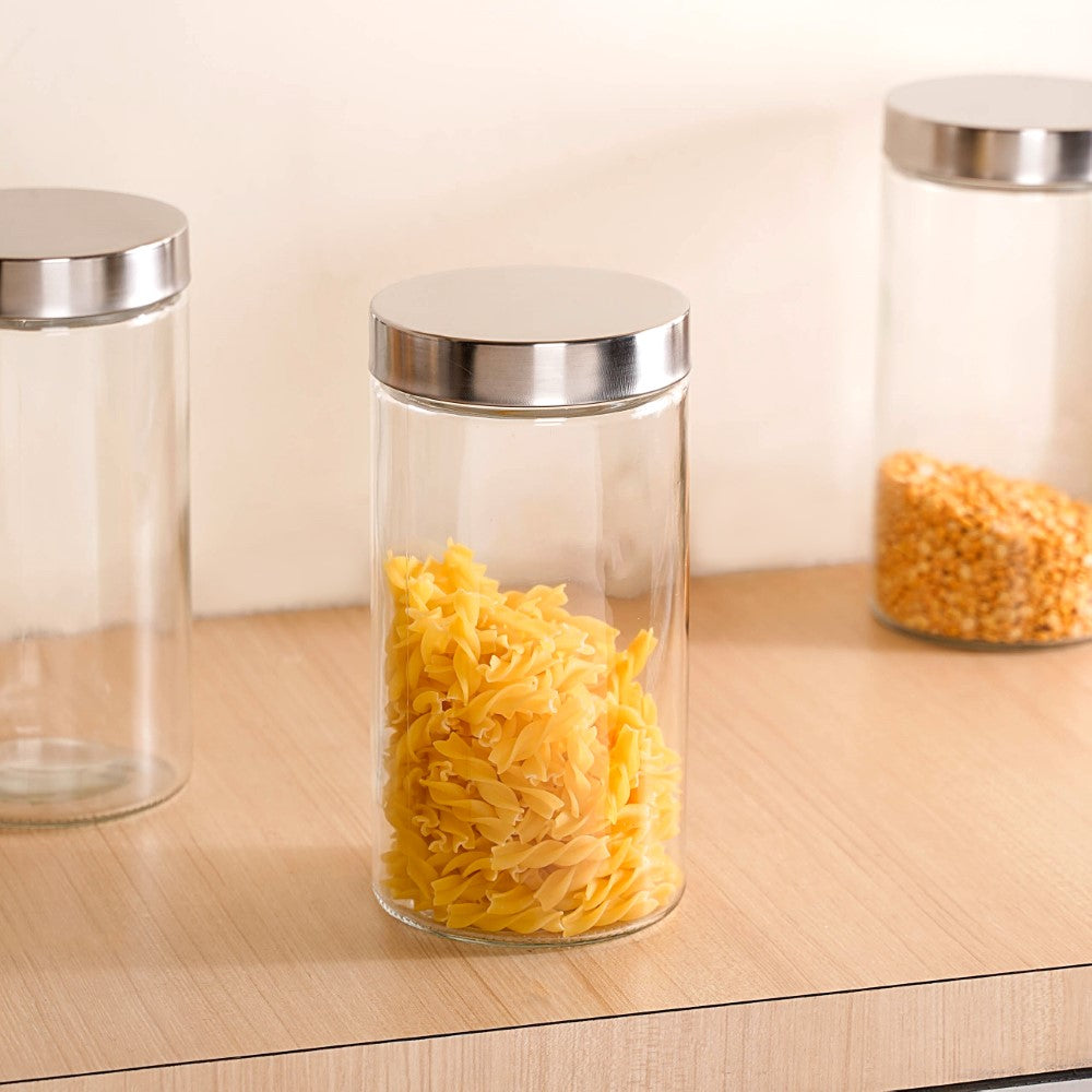 Tall Kitchen Storage Jars Set Online- Glass Jars Set | Nestasia