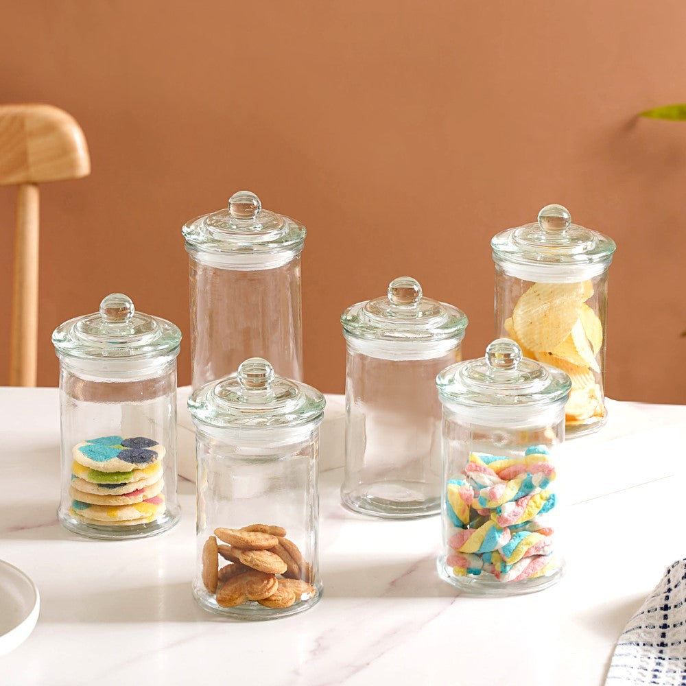 Tall Kitchen Storage Jars Set Online- Glass Jars Set | Nestasia