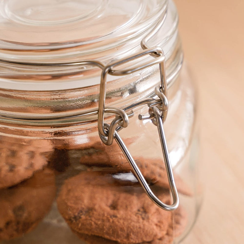 Kitchen Jars With Clip Lids Set Of 4 Small