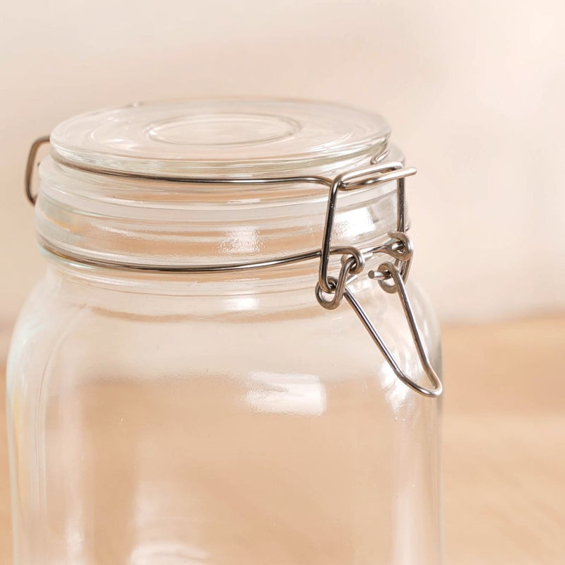 Kitchen Jars With Clip Lids Set Of 4 Medium