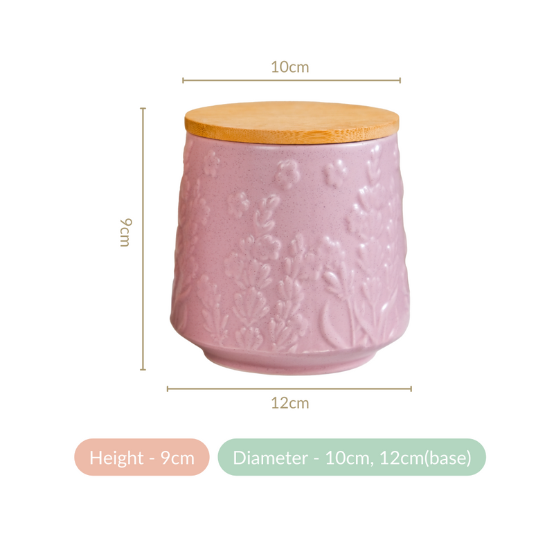 Condiment Jar Set Of 2 Lavender