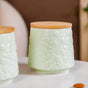 Ceramic Jar For Storage Set Of 2 Mint Green