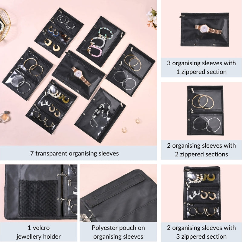 Jewellery Organising Pouch Blue
