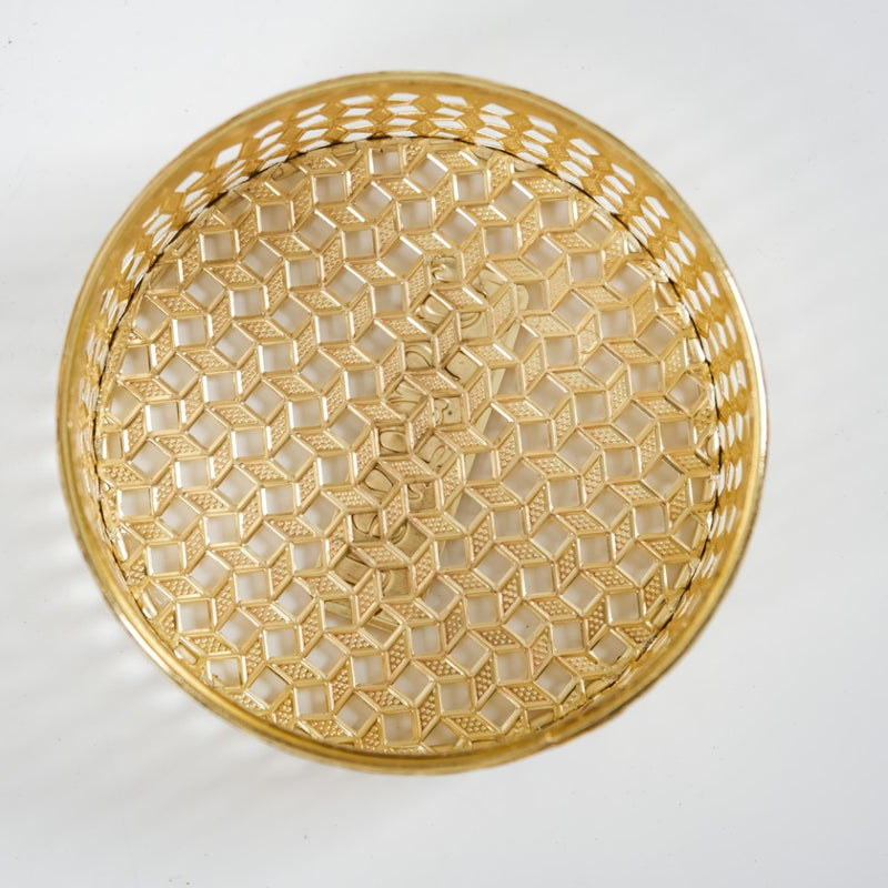 Set Of 2 Ornate Gift Box Gold