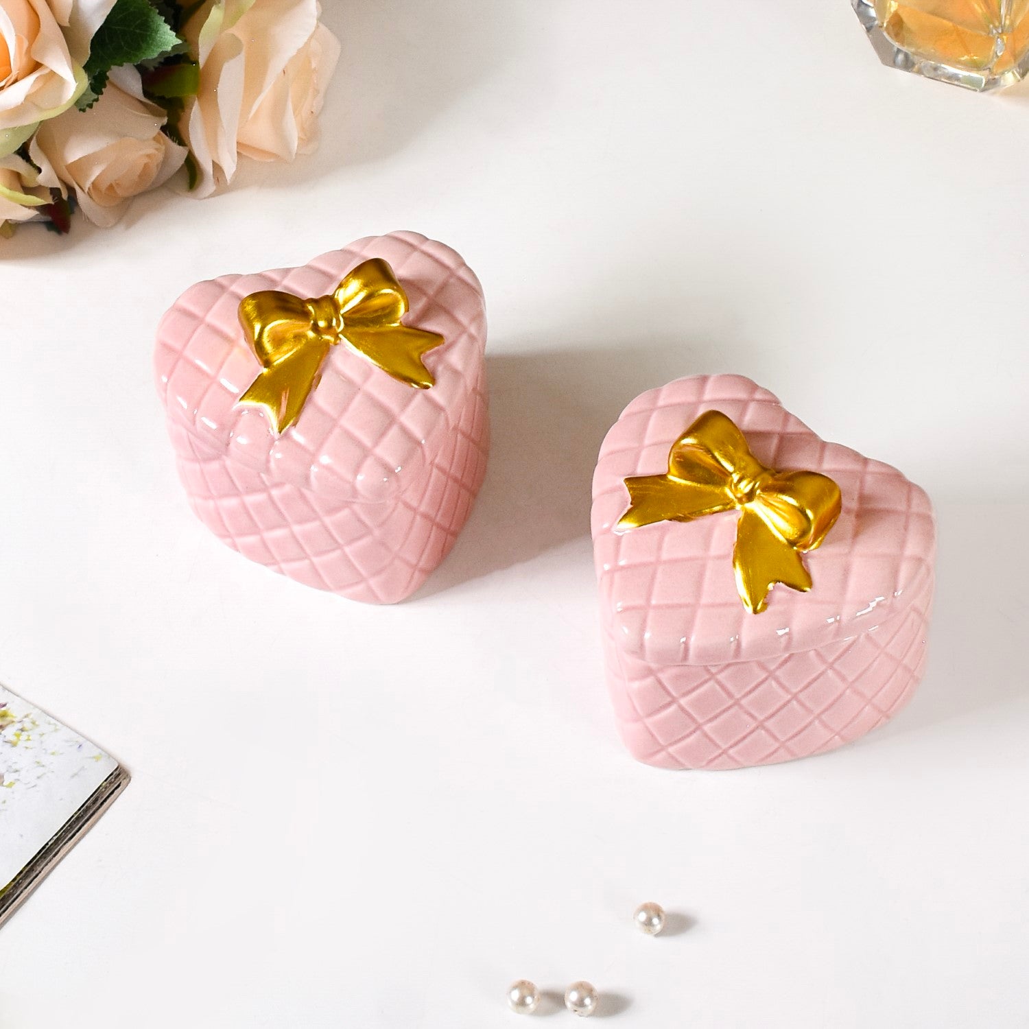 Heart Shape Velvet Flower Box | Gift Box |Flower Box | Candy Box | Val –  MagicPartyStudio