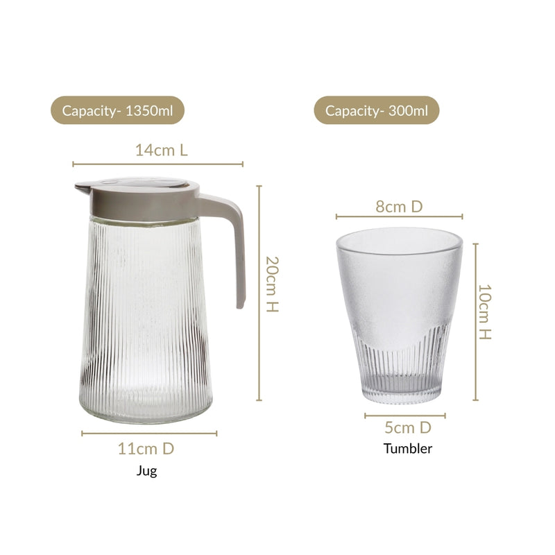 Jug And Glass Set Of 5