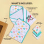 Jumbo Joy Baby Shower Gift With Towel Swaddle Napkin Rattle Set Of 6