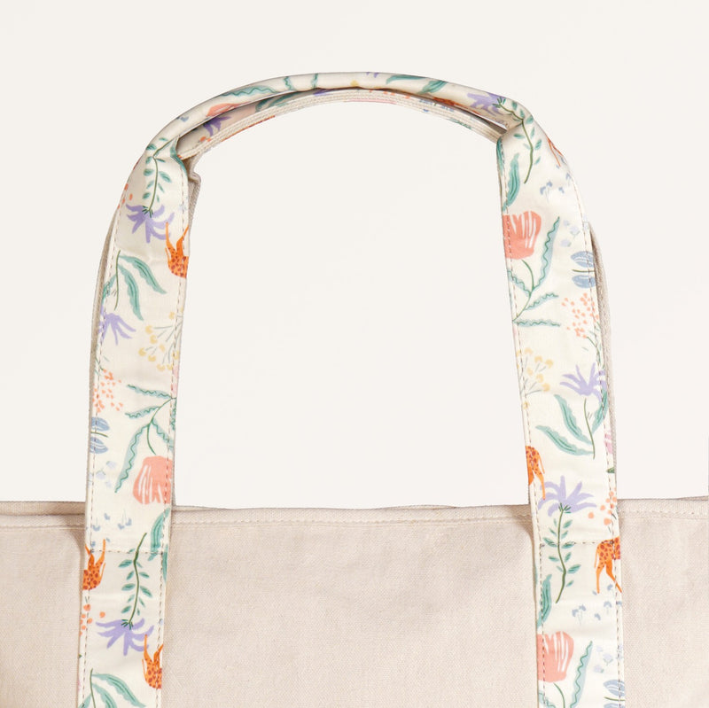 Jungle Adventure Large Canvas Zipper Tote Bag