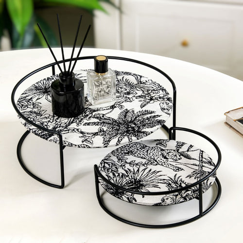 Jungle Safari Artistic Vanity Display Stand Set Of 2