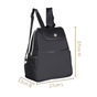 Kaizen Sleek Black Backpack For Women