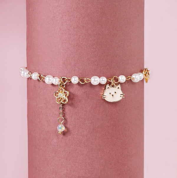 Kawaii Kitty Charm Bracelet