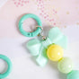 Minty Fresh Bow Keychain With Dual Clasp