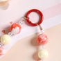 Candy Floss Daze Keychain Red And White