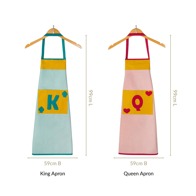 King And Queen Apron Set