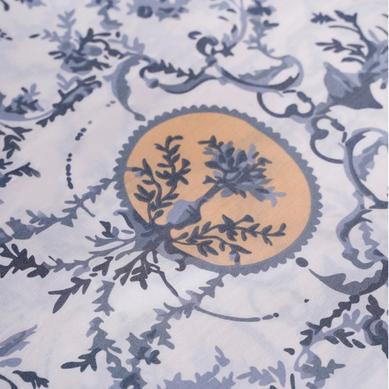 King Size Pure Cotton Bluebell Sun Bedsheet Set Of 3