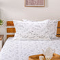 Marigold Cotton King Sized Bedsheet And Pillowcase Set