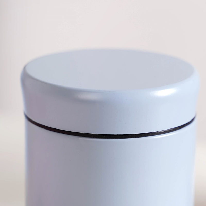 Kitchen Metal Jars With Glass Base Set Of 4 800ml