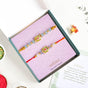 Kundan Motif Rakhi Bracelet Gift Set