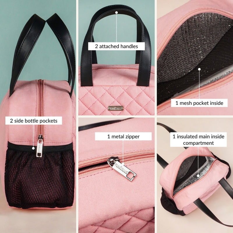 Freshpack Thermal Lunch Bag In Pink