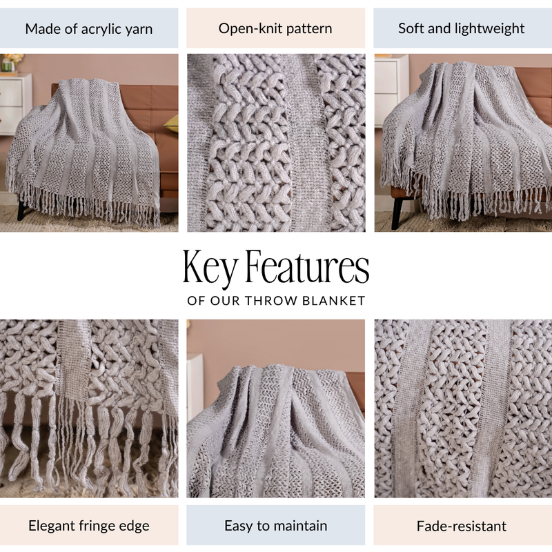 Softspell Couch Throw Grey