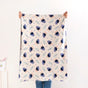 Chirpy Bluebird Knitted Cotton Throw For Toddlers 102x76cm