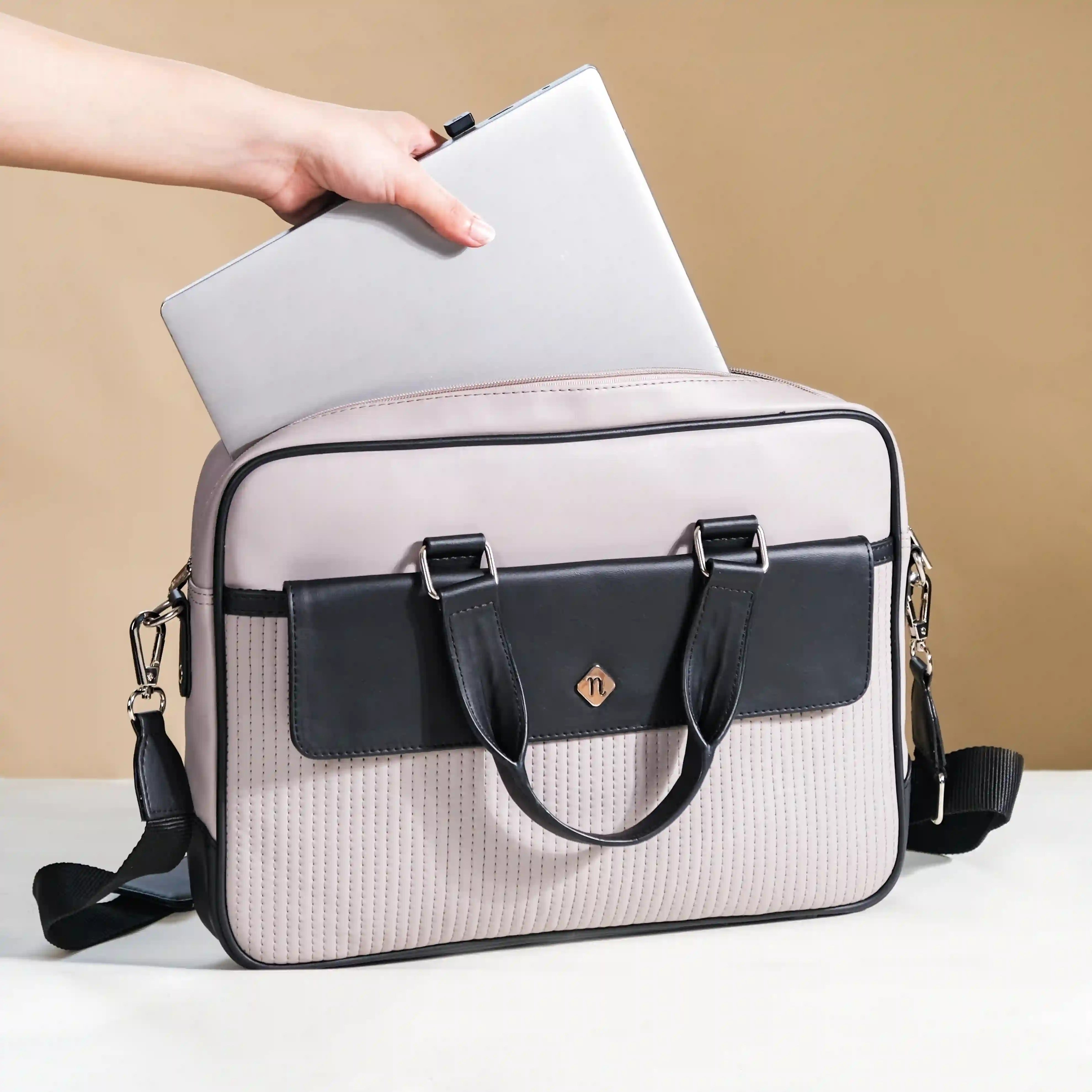 Women's Bag 2023 New Female Handbags 14 Inch Laptop Bag Fashion Briefcase  Genuine Leather Commuter Portable Shoulder Tote Bags - Top-handle Bags -  AliExpress