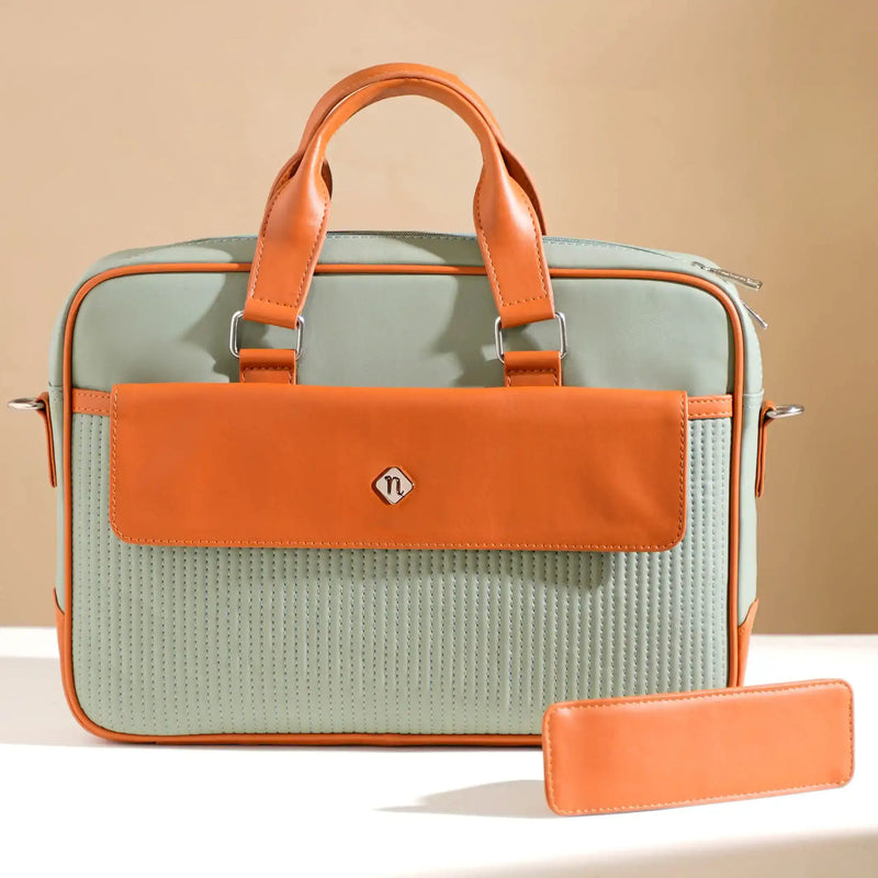 Vegan Leather Laptop Organiser Bag