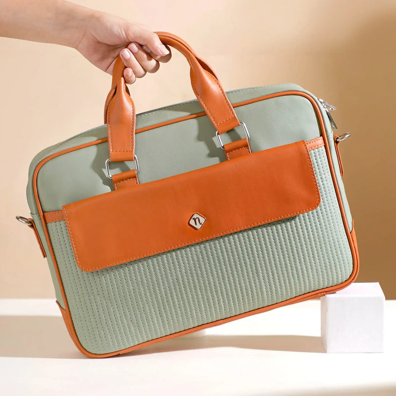Vegan Leather Laptop Organiser Bag