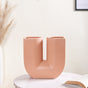 Modern U-Shaped Flower Vase Peach