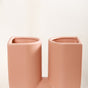 Modern U-Shaped Flower Vase Peach