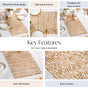 Laser Cut Style Table Runner Gold 35x14 Inch