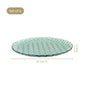 Weave Design Glass Dinner Plate Set Of 6 Teal 25cm