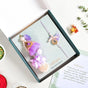 Lavender Couple Rakhi Gift Set Of 4 With Box And Card