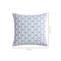 Lavender Lanes Cotton Embroidered Cushion Cover 40x40cm