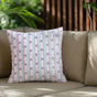 Lavender Lanes Cotton Embroidered Cushion Cover 40x40cm