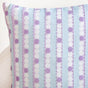 Lavender Lanes Cotton Embroidered Cushion Cover 40x40cm