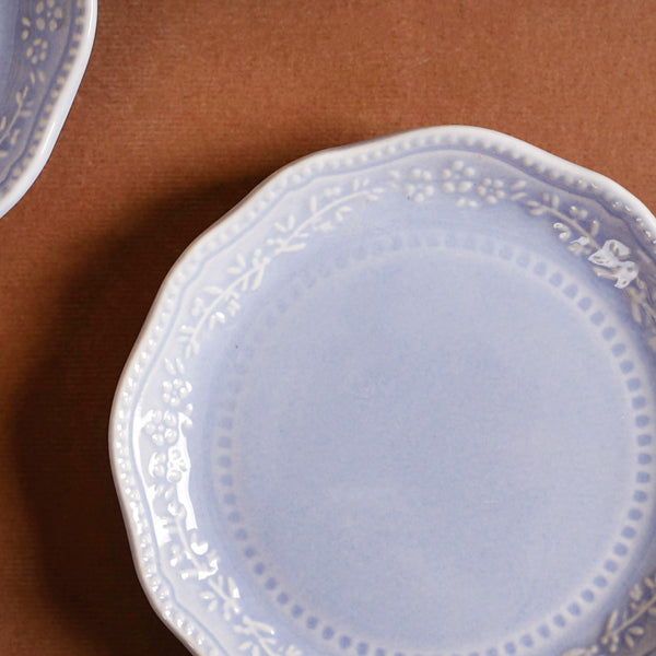 Lavender Round Dip Plate Set Of 6
