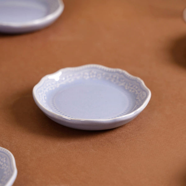 Lavender Round Dip Plate Set Of 6