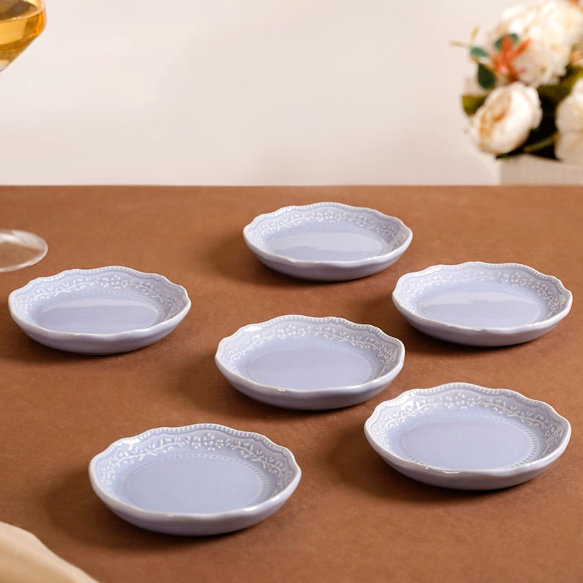 Lavender Round Small Dessert Plate Set Of - Main Image