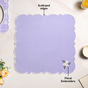 Lavender Embroidered Cotton Table Napkin Set Of 6