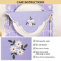 Lavender Embroidered Cotton Table Napkin Set Of 6