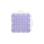 Lavender Lattice Scallop Embroidered Cotton Table Mat Set Of 6