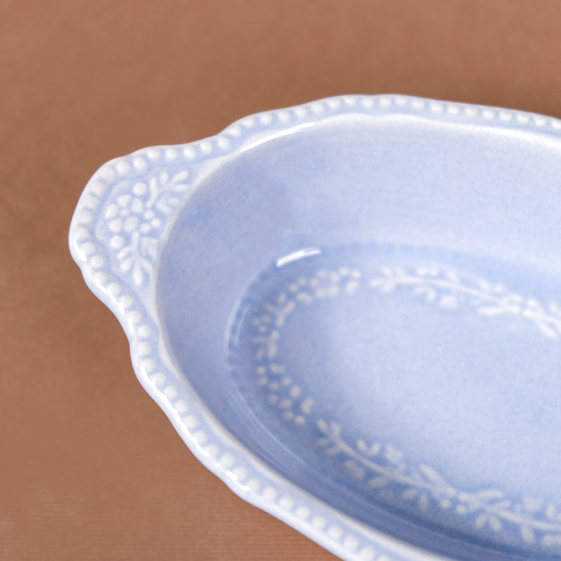 Lavender Oval Ceramic Bowl Set Of 4 200ml