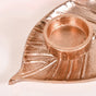 Leaf Lustre Tealight And Incense Holder Set Of 2